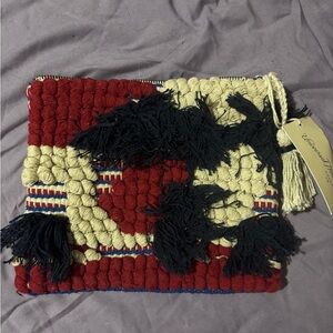 Universal Thread Red and Black Clutch